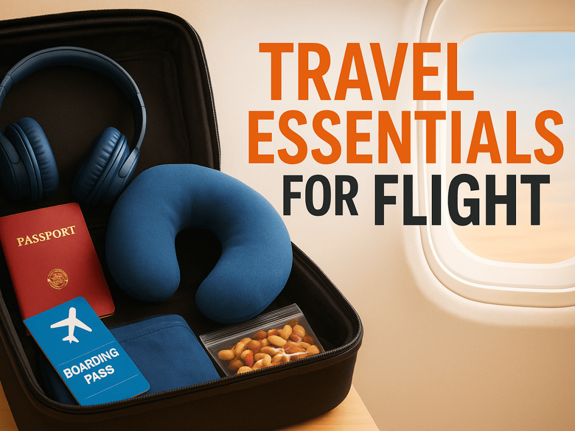 travel essentials for flight