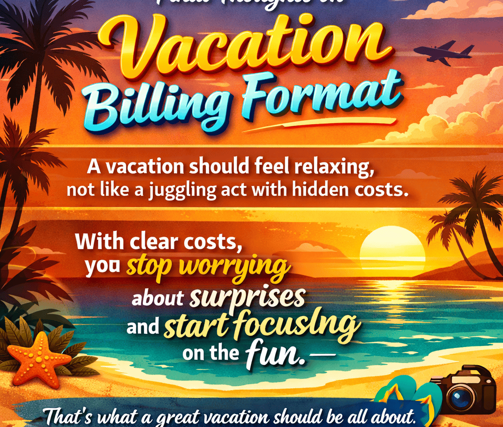 vacation billing format